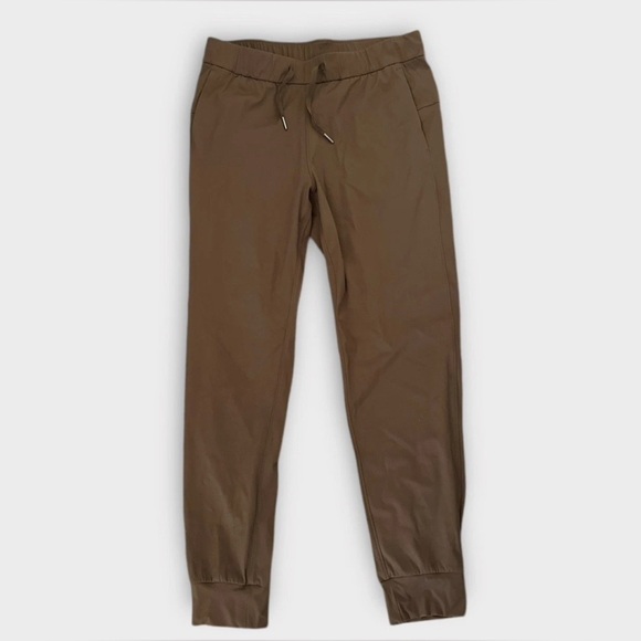 CRZ YOGA Brown Joggers Cuffed Ankle Drawstring Waist Women’s Size M 8/10 - Picture 5 of 7